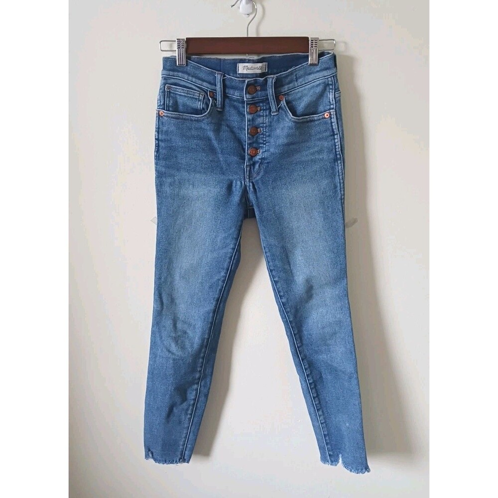 Madewell 10” High Rise Skinny Jeans Womens 26 Blue Stretch Denim Classic Fit